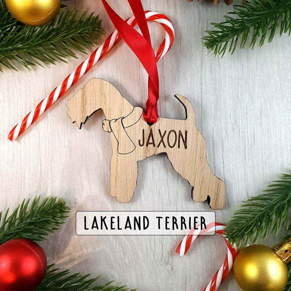 Personalised Dog Christmas Tree Decoration - Over 80+ Breeds!