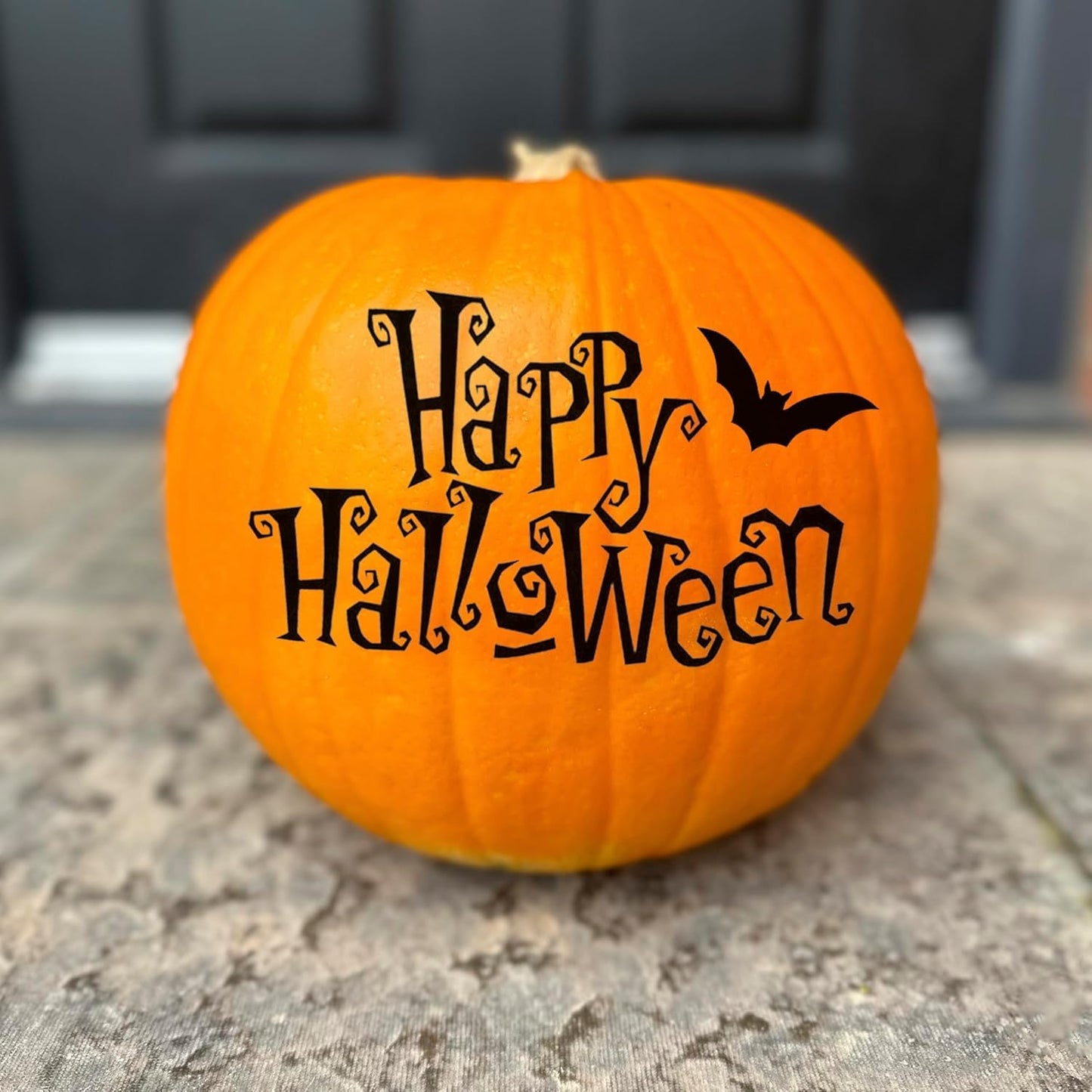 3 Pack Pumpkin Halloween Vinyl Stickers - Boo, Trick or Treat, Happy Halloween