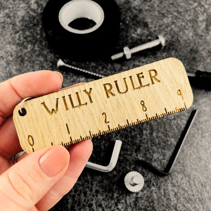 Willy Ruler Keyring - 9"