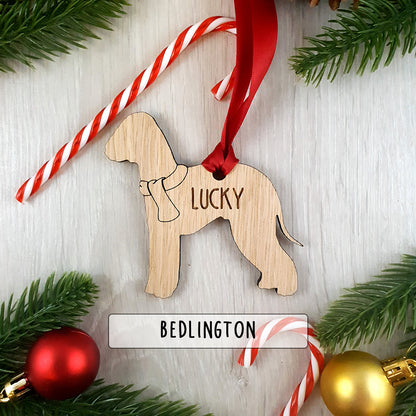 Personalised Dog Christmas Tree Decoration - Over 80+ Breeds!