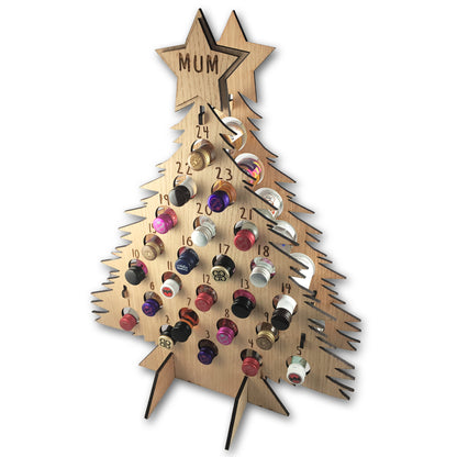 Personalised Advent Calendar Miniature Bottles Christmas Countdown Reusable - Add your Name DIY Make Your Own