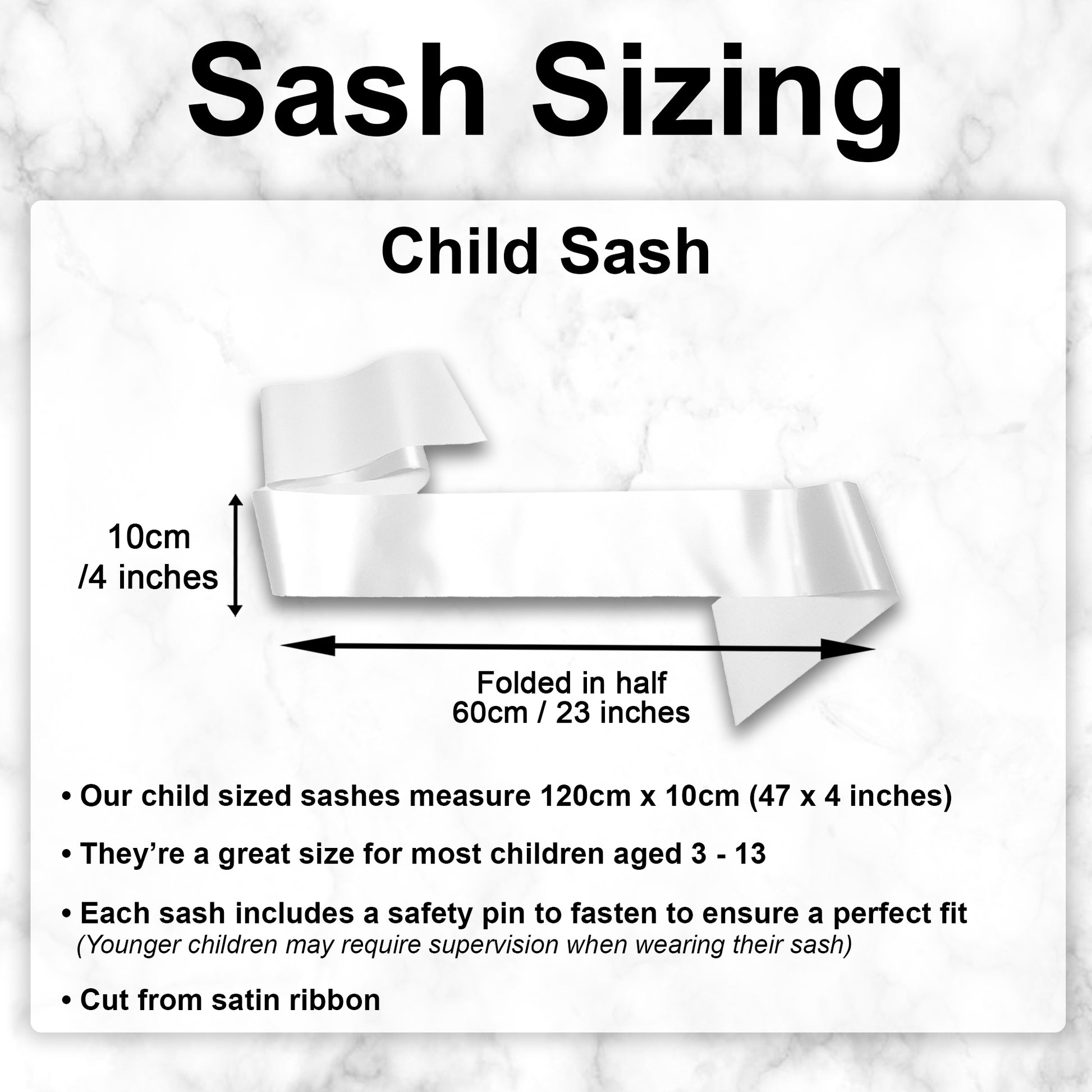 Personalised Children's Sash