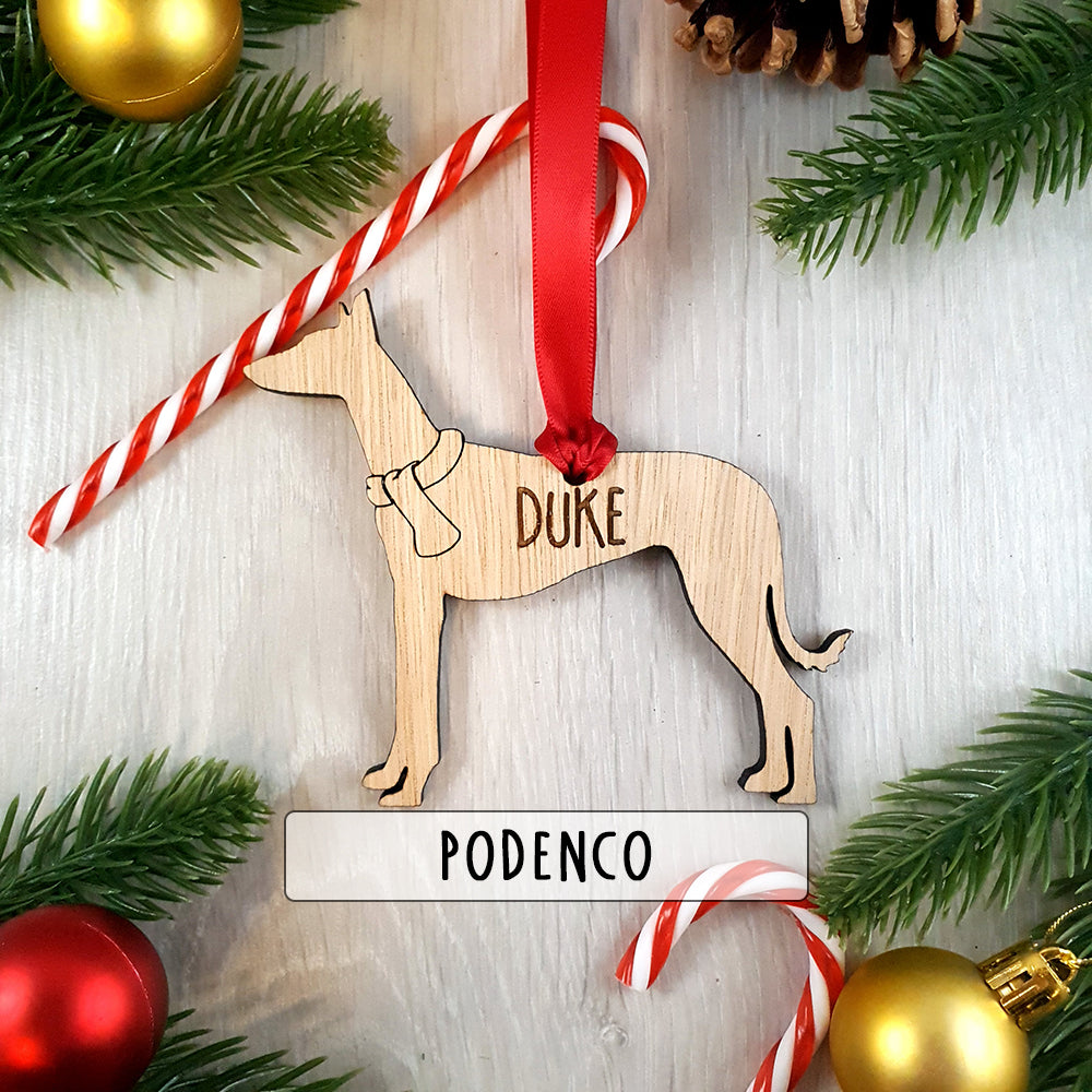 Personalised Dog Christmas Tree Decoration - Over 80+ Breeds!