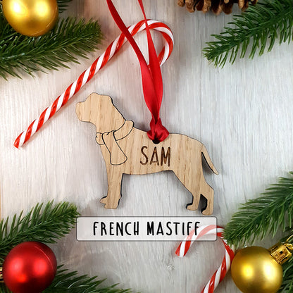 Personalised Dog Christmas Tree Decoration - Over 80+ Breeds!