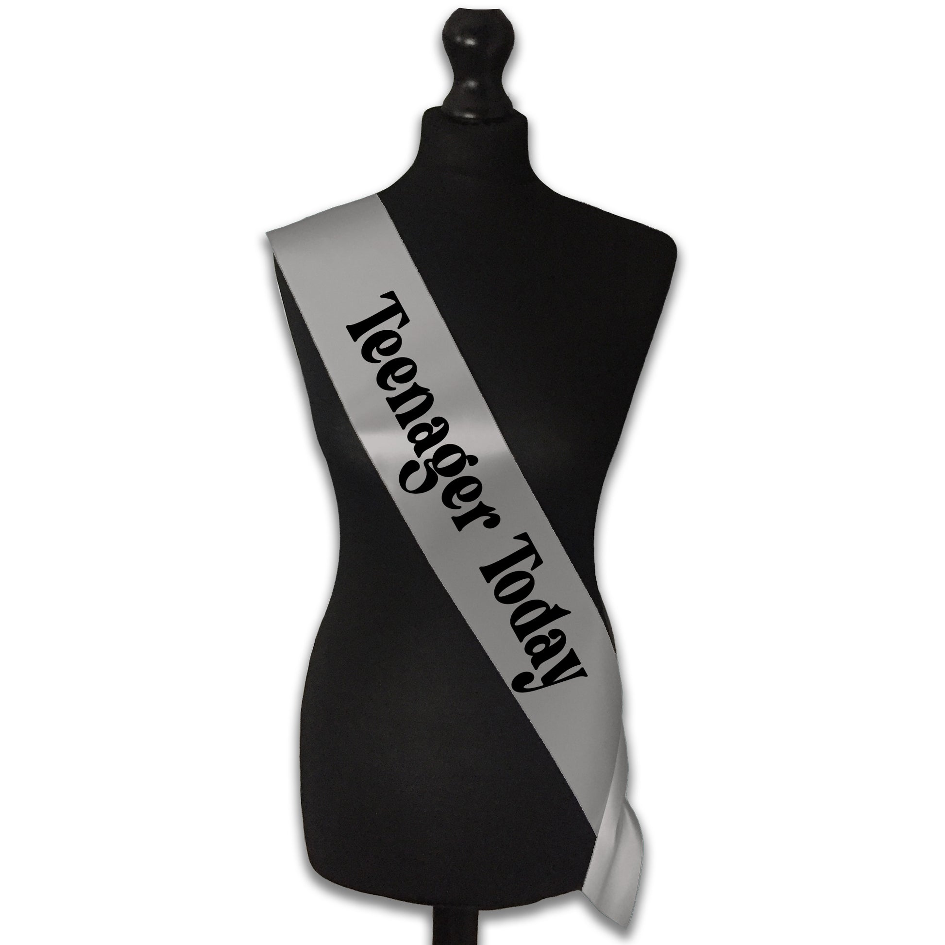 Teenager Today 13th Birthday Sash - 13th Birthday Party - Happy Thirteenth  Birthday - Teenager Today - Choose from many colours