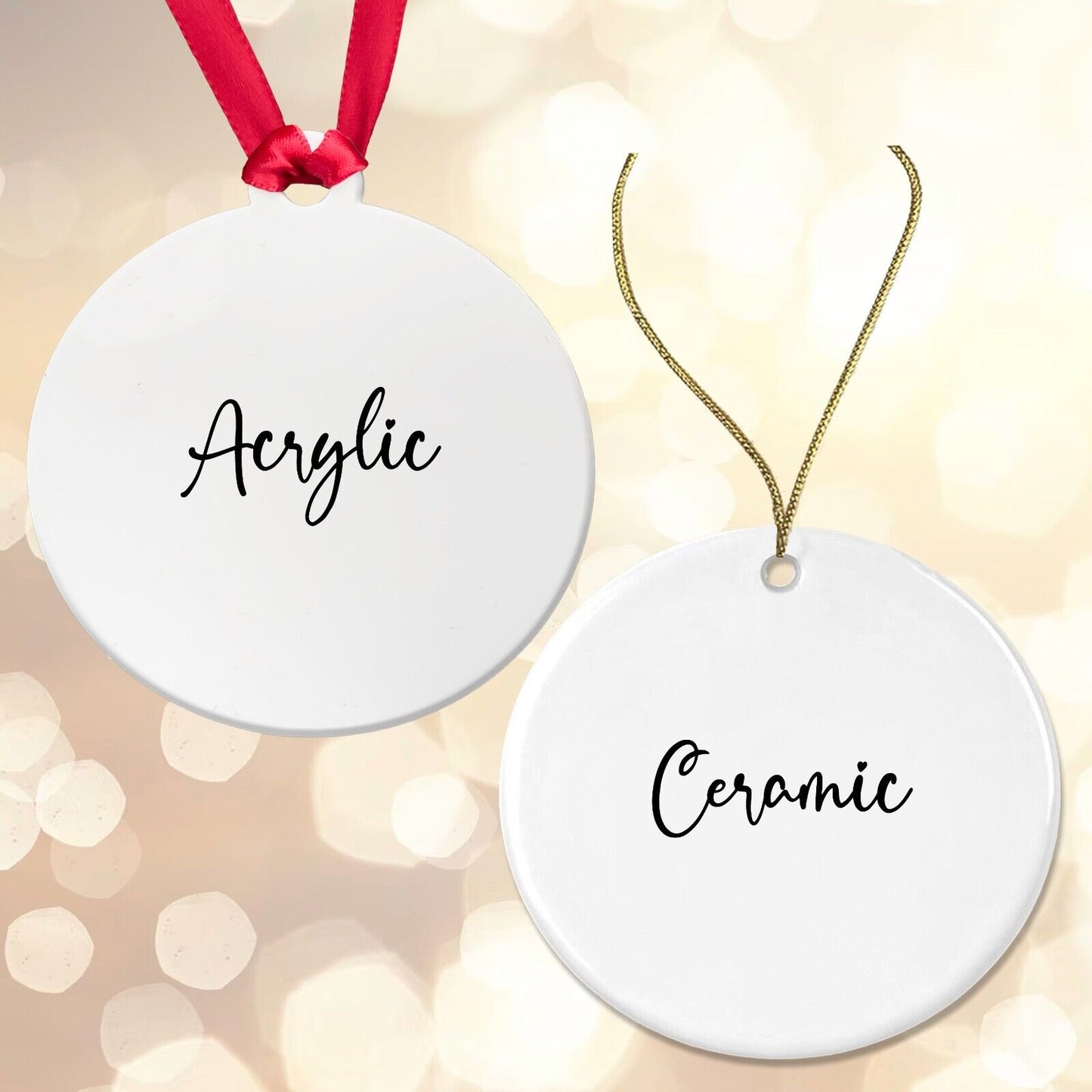 SURNAME Family Christmas Bauble Whole Family Tree Decoration