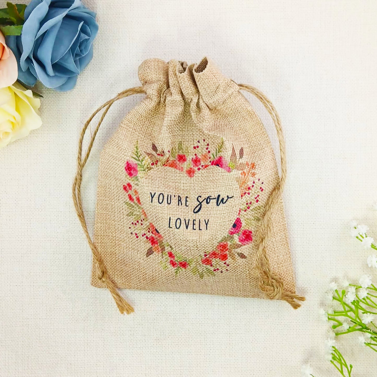 Flower Seed Bag You’re Sow Lovely – Gardening Gift for Birthday, Valentine’s or Mother’s Day