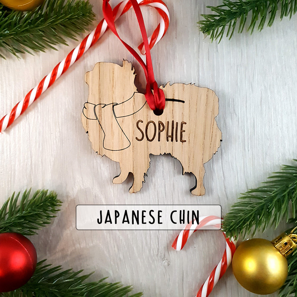 Personalised Dog Christmas Tree Decoration - Over 80+ Breeds!