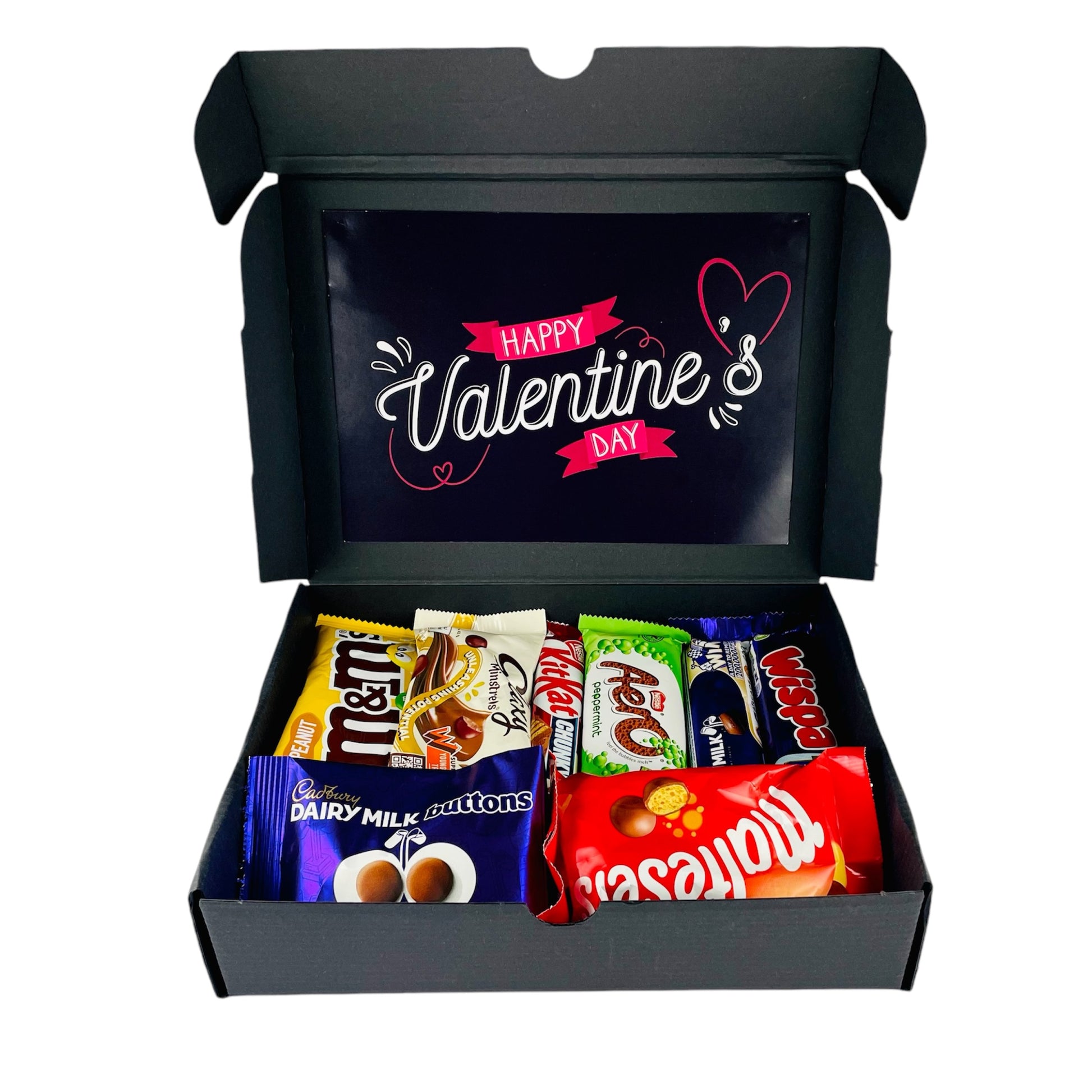 Luxury Valentines Day Chocolate Hamper Gift - 20 FULL SIZE Chocolate Bars  - Chocolate Gift - Valentines Box