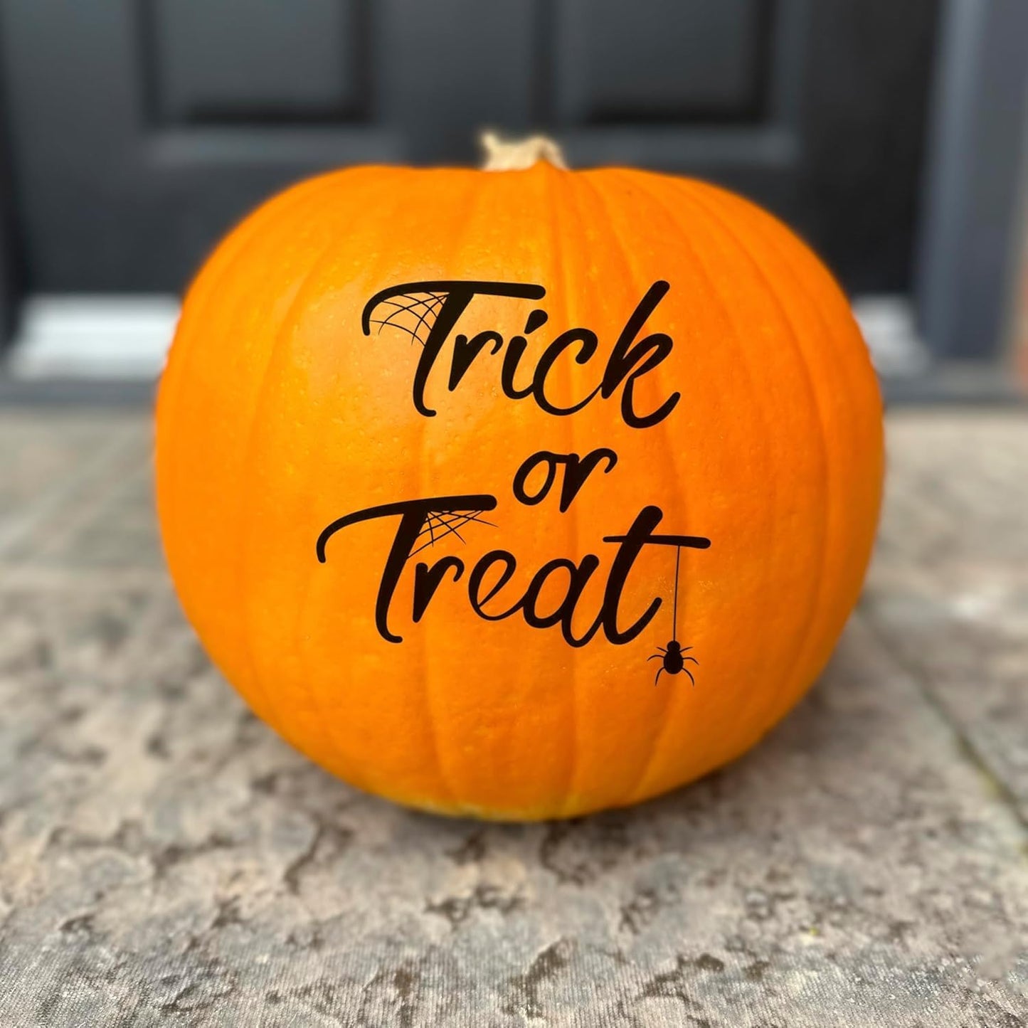 3 Pack Pumpkin Halloween Vinyl Stickers - Boo, Trick or Treat, Happy Halloween