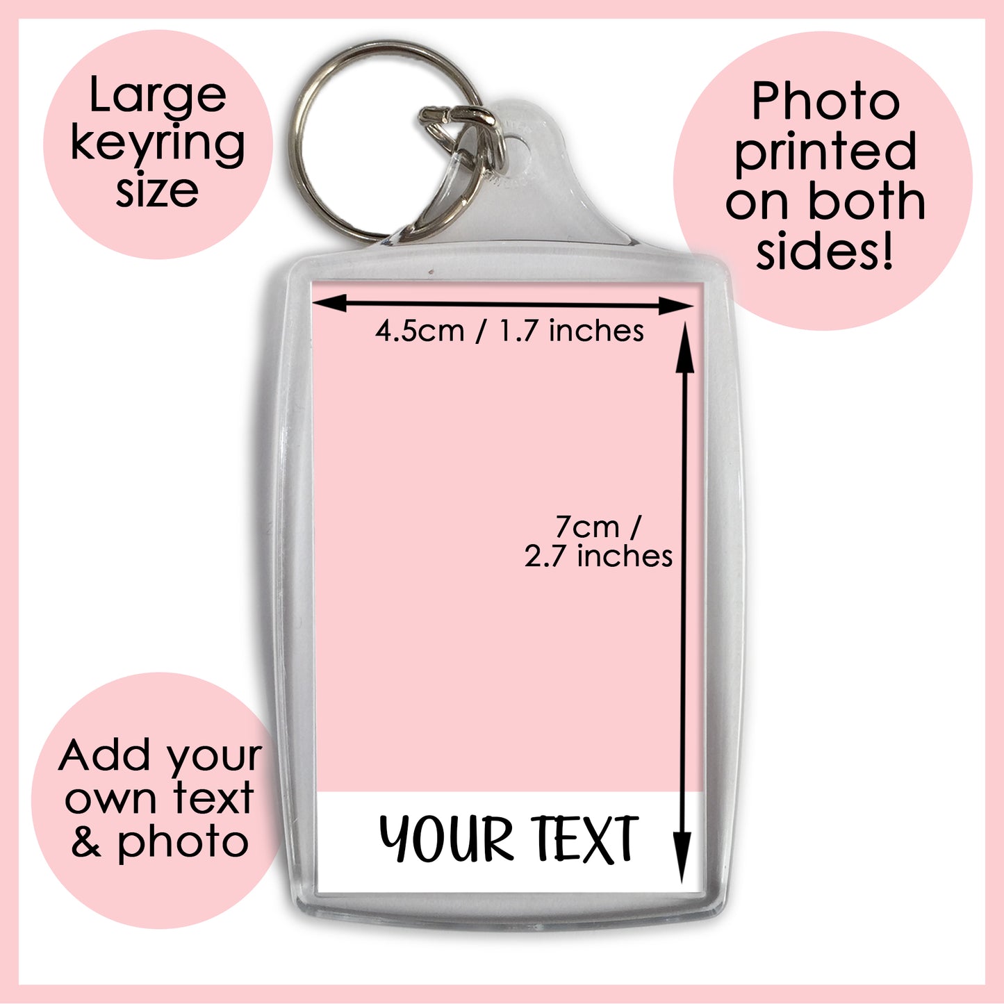 Personalised Happy Father's Day - Keyring & Magnet