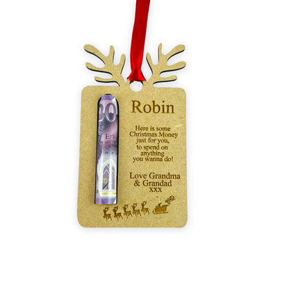 Personalised Money Bauble - Gift for Children - Christmas Gift - Money Card 