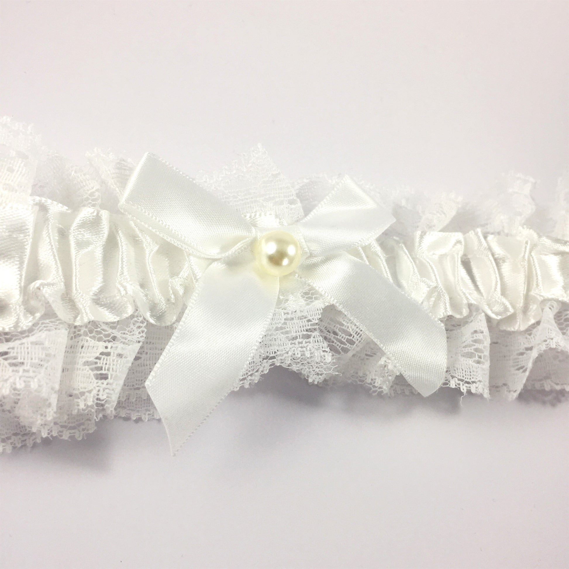 Plain Ivory Off White Bridal Garter - Wedding Garter Gift for the Bride to Be - Wedding Ideas Presents Wedding Day Hen Party Engagement
