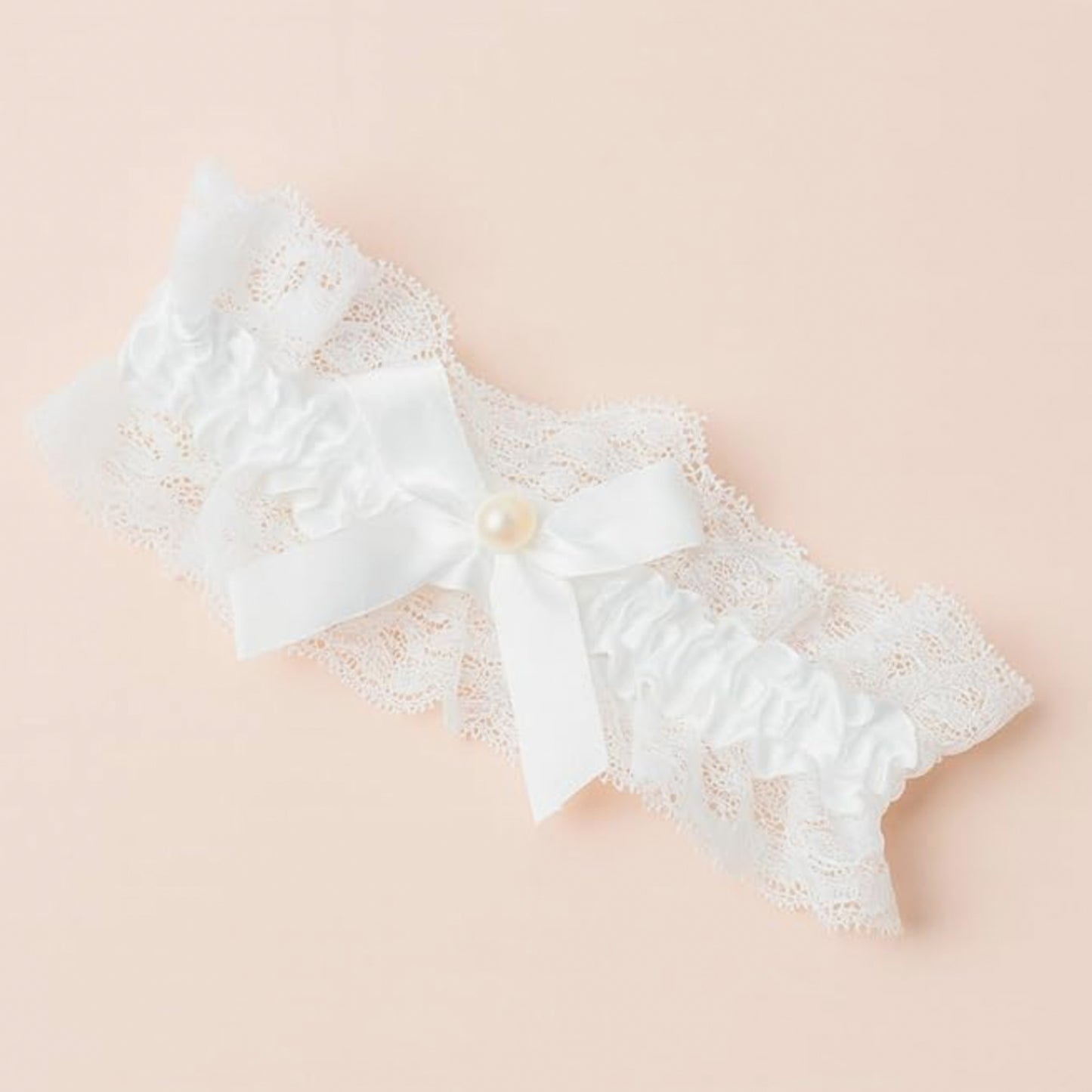 Plain Ivory Off White Bridal Garter - Wedding Garter Gift for the Bride to Be - Wedding Ideas Presents Wedding Day Hen Party Engagement