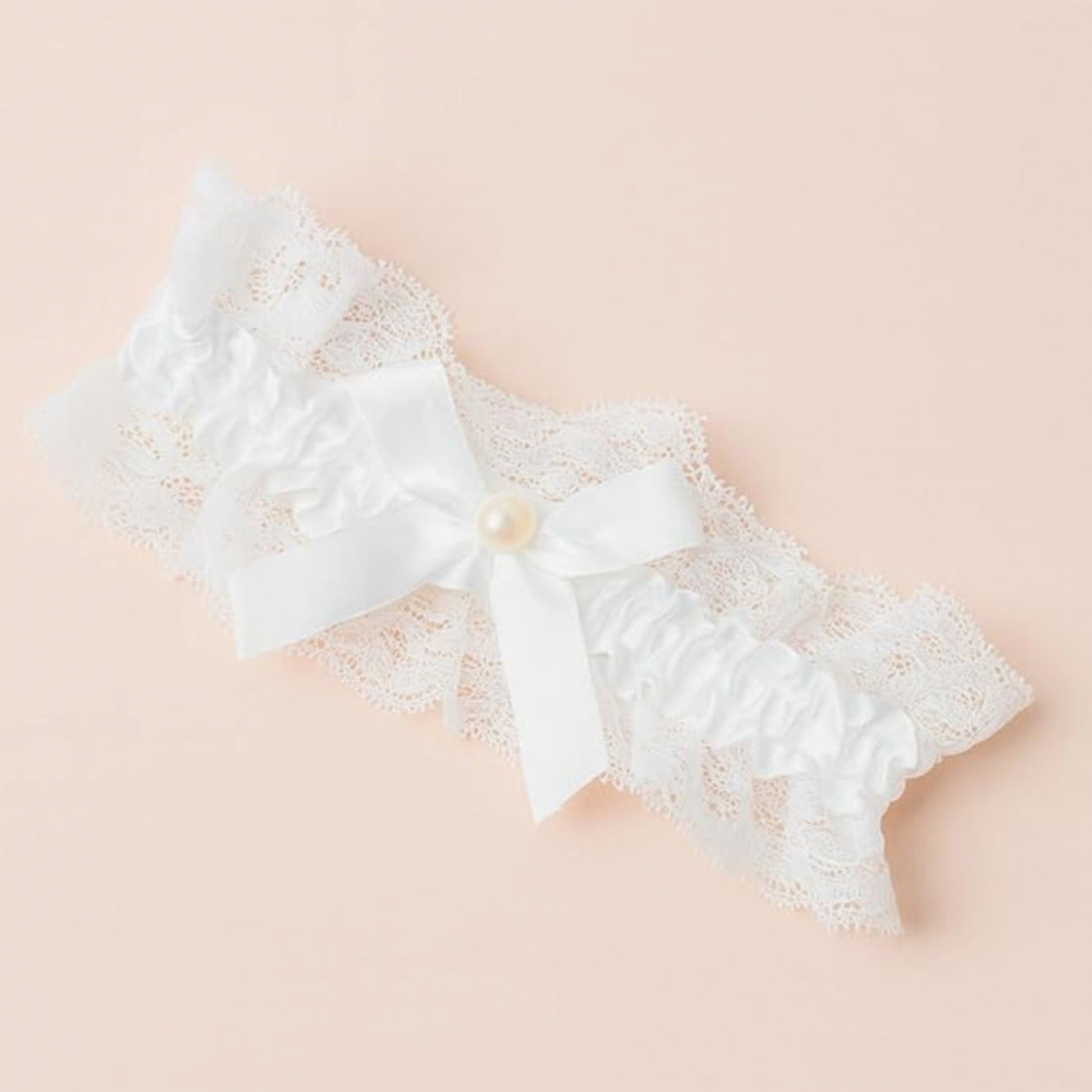 Plain Ivory Off White Bridal Garter - Wedding Garter Gift for the Bride to Be - Wedding Ideas Presents Wedding Day Hen Party Engagement