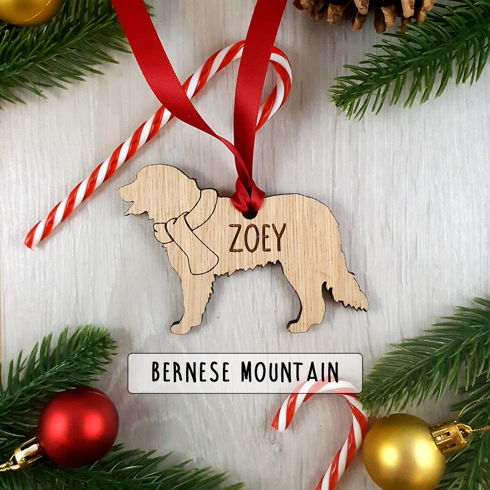 Personalised Dog Christmas Tree Decoration - Over 80+ Breeds!