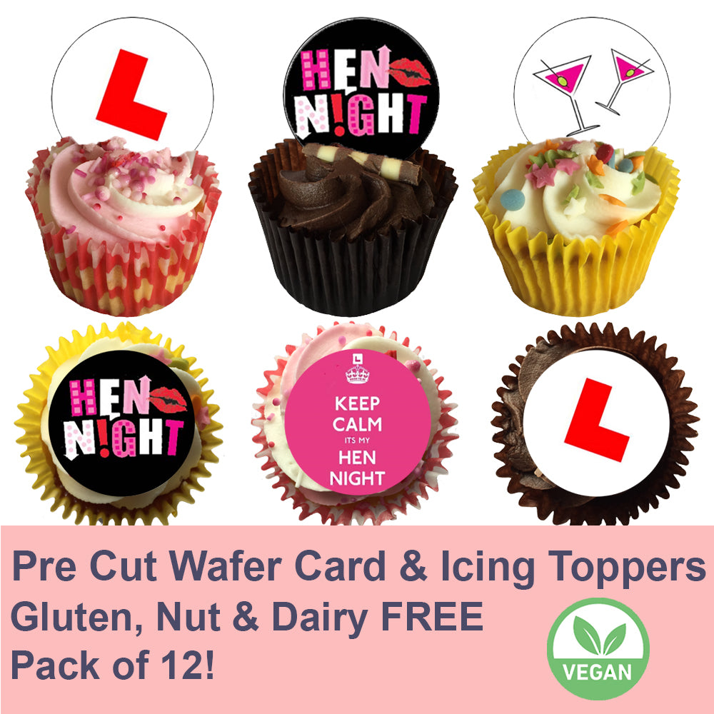 Hen Night Cupcake Toppers