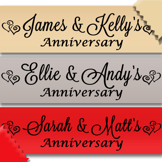 Personalised Name & Name's Anniversary Banner