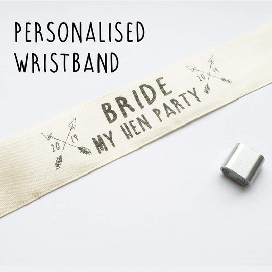 1 x Wristband - Ivory - Bride 