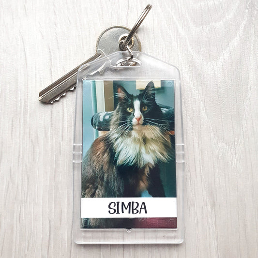 Personalised Photo Pet Keyring [Name]