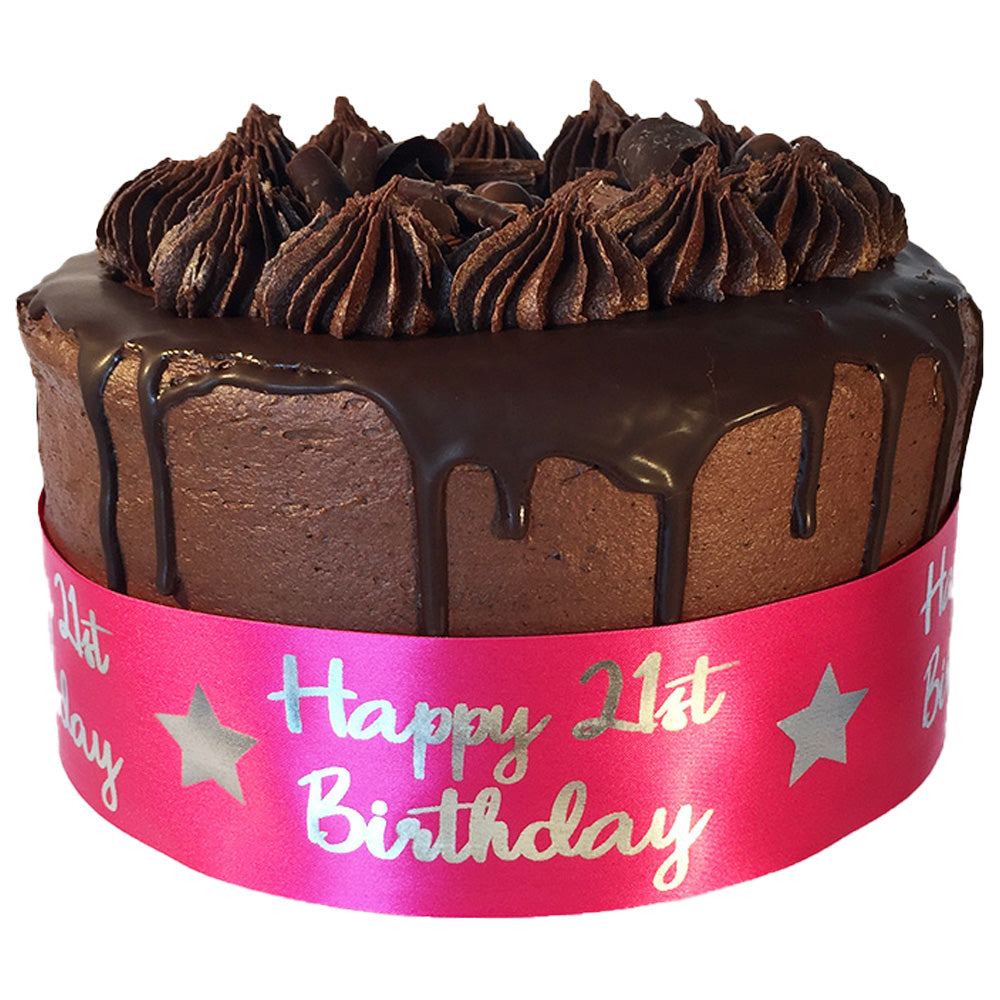 Personalised Cake Ribbon - Happy Birthday Age