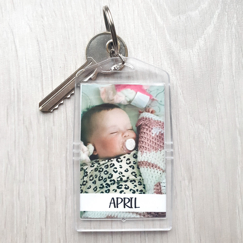 Personalised Photo Baby Keyring [Name]