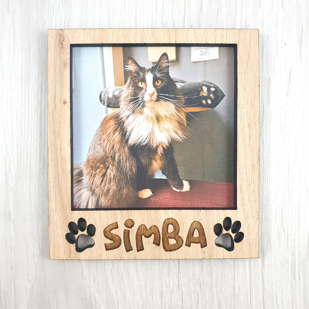 Personalised Polaroid Magnet - Pet Name