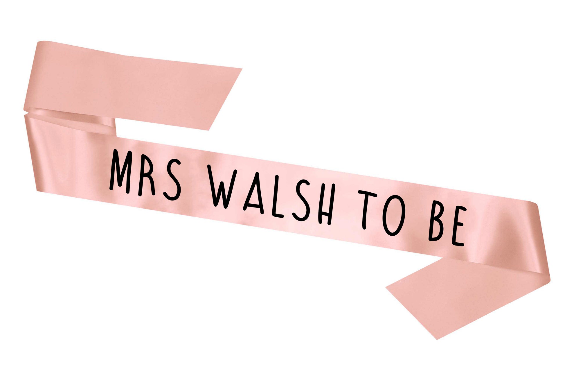 Personalised Rose Gold Sash