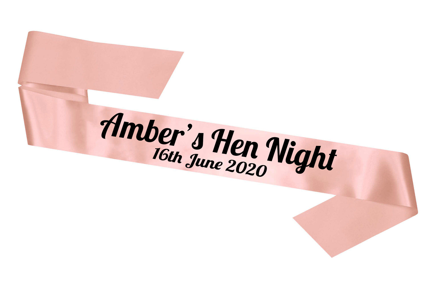Personalised Rose Gold Sash