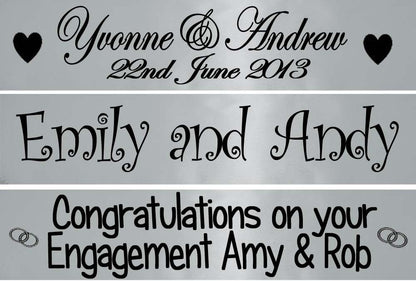 Personalised Anniversary / Engagement Banners
