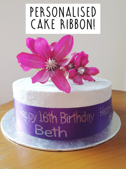 Personalised 1m Birthday Cake Ribbon Frills