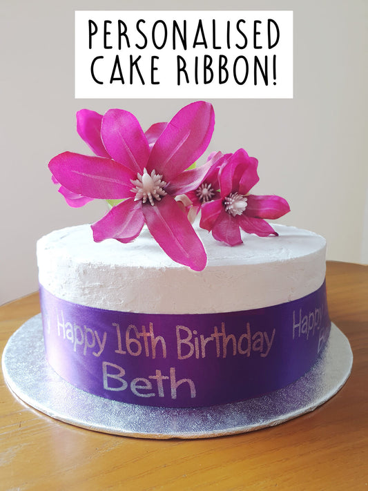 Personalised 1m Birthday Cake Ribbon Frills